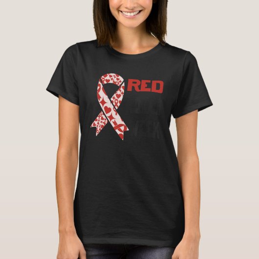 We Wear Red For Red Ribbon Week Awareness 2 T-shirt (Voorkant)