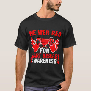 We Wear Red Gaming Kids Hartziekte Bewustzijn Bo T-shirt