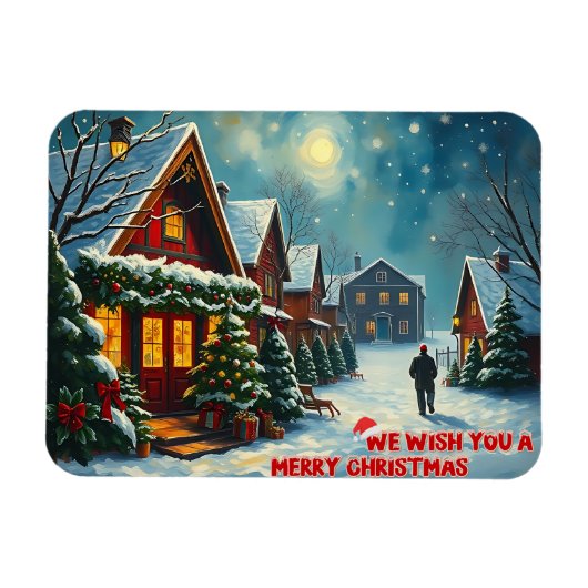 We wensen een vrolijk kerstfeest - 010 magneet (Horizontaal)