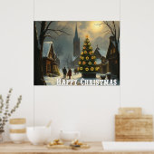 We wensen een vrolijk kerstfeest - O11 Poster (Keuken)