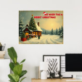 We wensen een vrolijk kerstfeest - O12 Poster (Thuiskantoor)