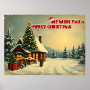 We wensen een vrolijk kerstfeest - O12 Poster