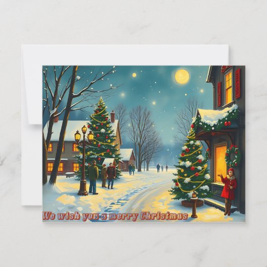 We wensen een vrolijk kerstfeest - O13 Kaart (Voorkant)