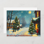 We wensen een vrolijk kerstfeest - O13 Kaart (Voorkant / Achterkant)