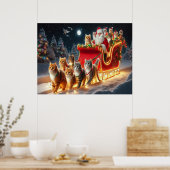 We wensen een vrolijk kerstfeest - O21 Poster (Keuken)