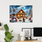We wensen een vrolijk kerstfeest - O22 Poster (Thuiskantoor)