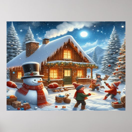We wensen een vrolijk kerstfeest - O22 Poster (Voorkant)