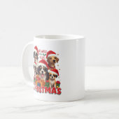 We wensen je een harige kerst koffiemok (Voorkant links)