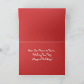 We wensen je een magisch kerstfeest.. en een geluk feestdagen kaart (Binnen)