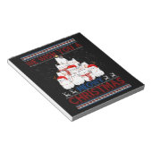 We wensen je een Meowy Cat met kerst, lelijke Swea Notitieblok (Schuin)