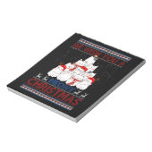 We wensen je een Meowy Cat met kerst, lelijke Swea Notitieblok (Linkerzijde)