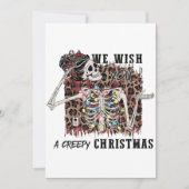 We wensen je een mooi kerstskelet. bedankkaart (Voorkant)