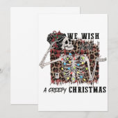 We wensen je een mooi kerstskelet. kaart (Voorkant / Achterkant)