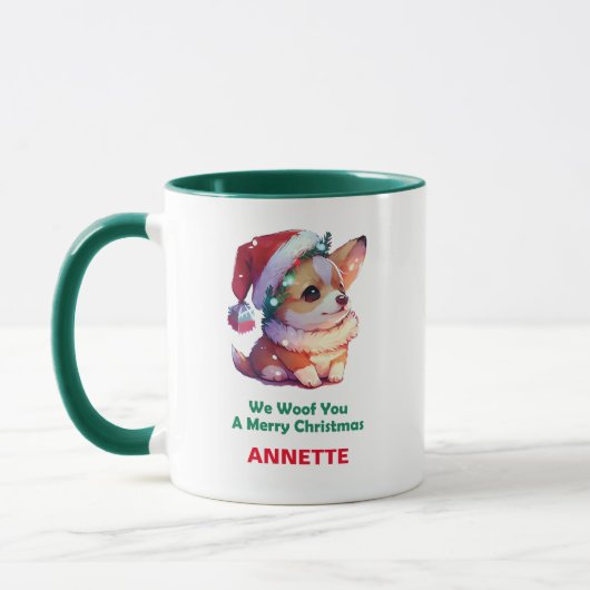 We Wensen Je een Prettig Kerstfeest Mok (Links)