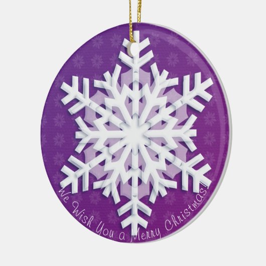 We wensen je een prettige kerst! Gelukkig nieuwjaa Keramisch Ornament (Links)