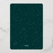 We wensen je een prettige kerstfoto. folie feestdagenkaart (Achterkant)