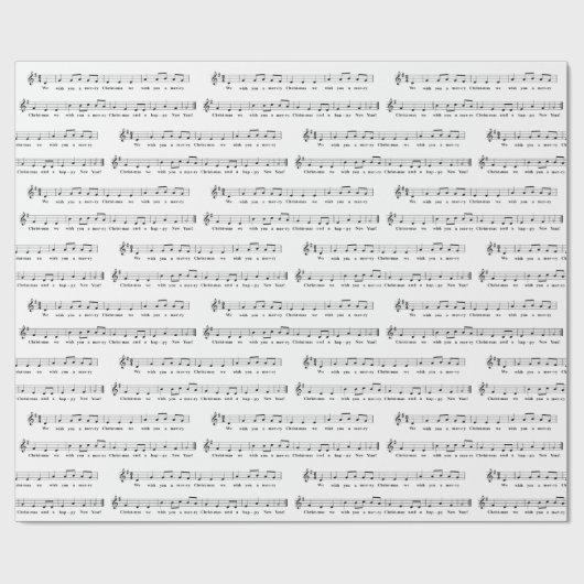 We wensen je een vrolijke kerstmusical cadeaupapier (Vlak)