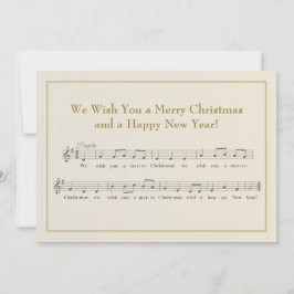 We wensen je een vrolijke kerstmusical feestdagenkaart