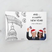 We wensen u een Ameri-Kerstmis van Biden Harris 20 Feestdagen Kaart (Binnen)