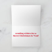 "WE" WENSEN "U" EEN MERRY CHRISTMAS (ZEGT GNOMES) FEESTDAGEN KAART (Binnen)