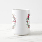 We wensen u een prettig kerstcadeaumonogram koffiemok (Center)