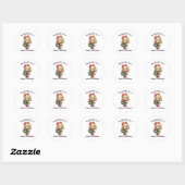 We Wensen U een Prettig Kerstfeest Ronde Sticker (Vel)