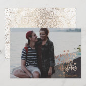 We wensen u een prettige Folie voor kerstfeest Roo Feestdagenkaart (Voorkant / Achterkant)