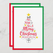 We wensen u een prettige kerstboomfeestdag. feestdagenkaart (Voorkant / Achterkant)