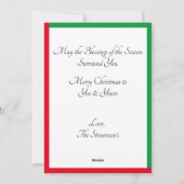 We wensen u een prettige kerstboomfeestdag. feestdagenkaart (Achterkant)