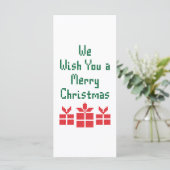 We wensen u een prettige kerstdag (Staand voorkant)