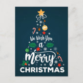 We wensen u een prettige kerstdag. briefkaart (Voorkant)