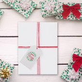 We wensen u een prettige kerstdag cadeaulabel