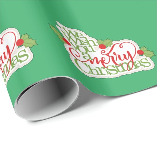 We wensen u een prettige kerstdag cadeaupapier (Rol Hoek)