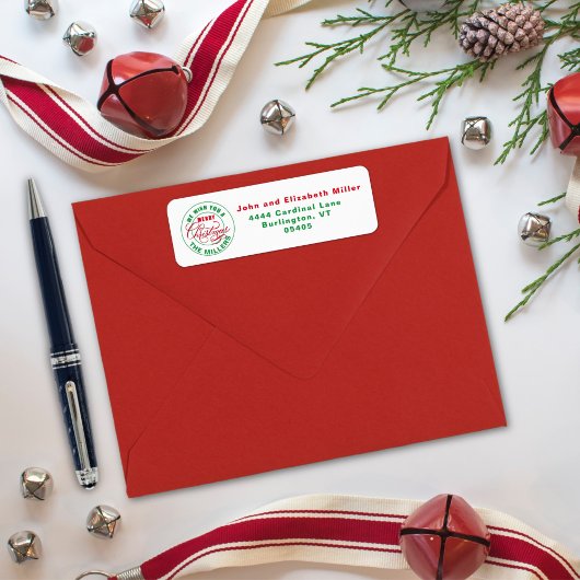 We wensen u een prettige kerstdag etiket