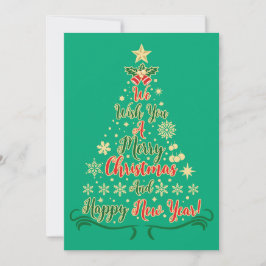 We wensen u een prettige kerstdag feestdagenkaart