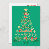 We wensen u een prettige kerstdag feestdagenkaart (Voorkant / Achterkant)