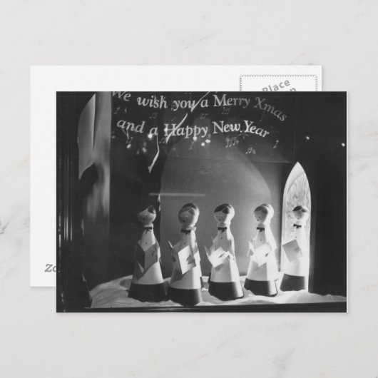 We wensen u een prettige kerstdag. feestdagenkaart (Voorkant / Achterkant)