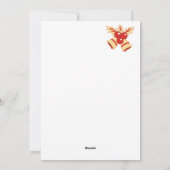 We wensen u een prettige kerstdag feestdagenkaart (Achterkant)