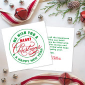 We wensen u een prettige kerstdag feestdagenkaart