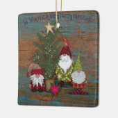 We wensen u een prettige kerstdag | Gnomen | Folkk Keramisch Ornament (Links)