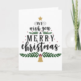 We wensen u een prettige kerstdag kaart