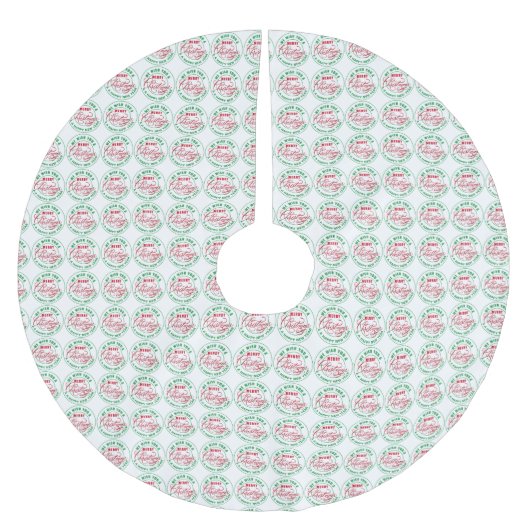 We wensen u een prettige kerstdag kerstboom rok (Voorkant)