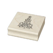 We wensen u een prettige kerstdag. rubberstempel (Stempel)