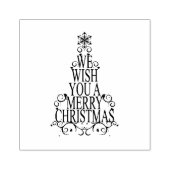 We wensen u een prettige kerstdag. rubberstempel (Afrduk)