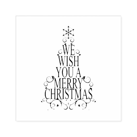 We wensen u een prettige kerstdag. rubberstempel (Afrduk)