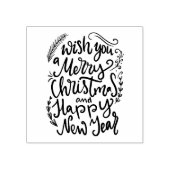 We wensen u een prettige kerstdag. rubberstempel (Afrduk)