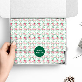 We wensen u een prettige kerstdag tissuepapier