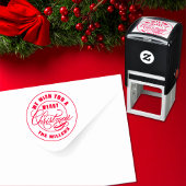 We wensen u een prettige kerstdag  zelfinktende stempel