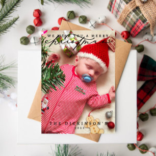 We wensen u een prettige kerstfeestdag. feestdagenkaart