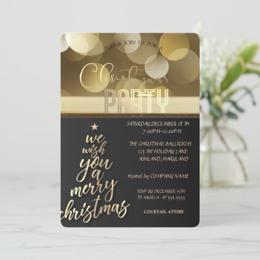 We wensen u een prettige kerstfeestdag. kaart (Staand voorkant)